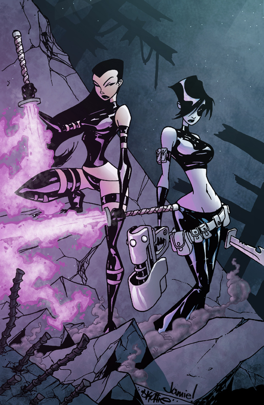 Psylocke and Domino