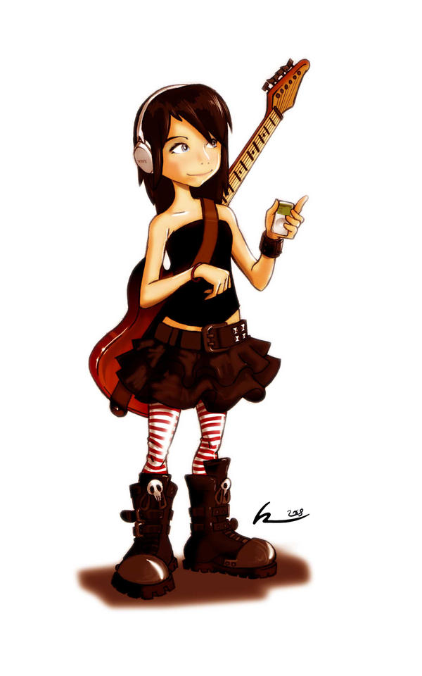 Deviantart Rocker Girl Rocker by ReevolveR on DeviantArt