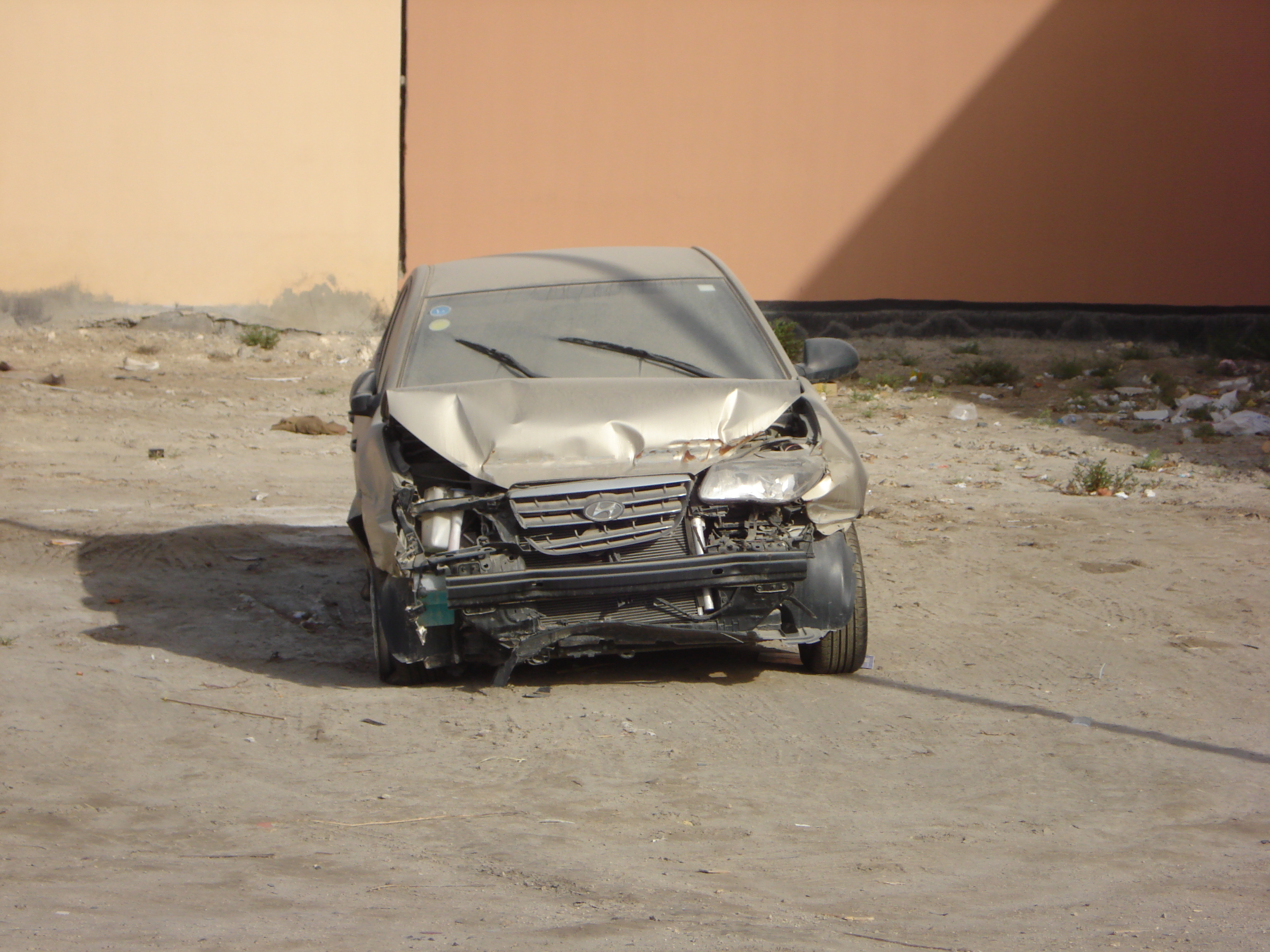 Broken car by Bluefairy-stock