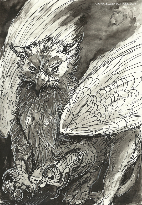 Inktober #9: Gryphon