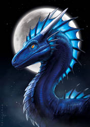 Smaugust #1 Full Moon Dragon by Ryuvhiel