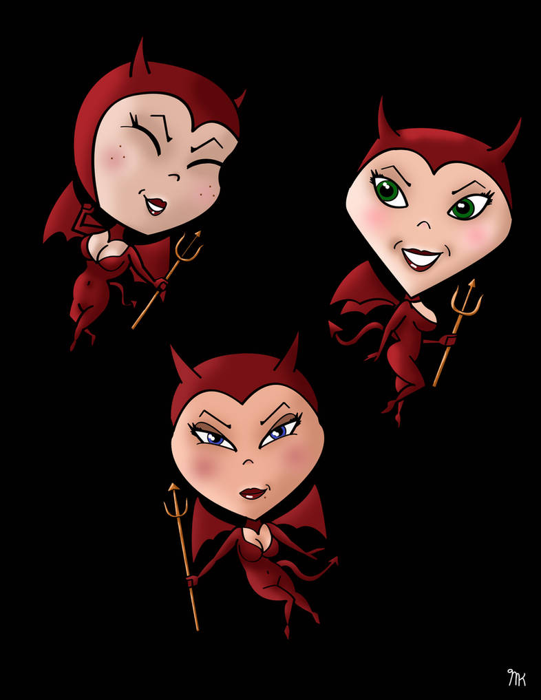 Imp Girls by MatFK on DeviantArt