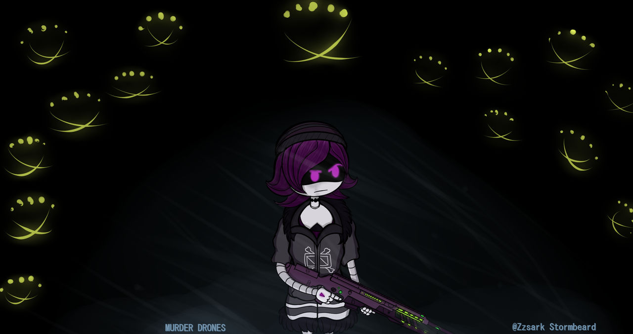 murder drones uzi fanart  zzsark  deviantart