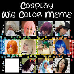 Cosplay Wig Colour Meme