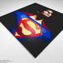 Lego Mosaic - Christopher Reeve as Superman