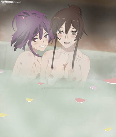 Yuzuriha & Sagiri BATH scene🔞👀(4K UHD 60fps)