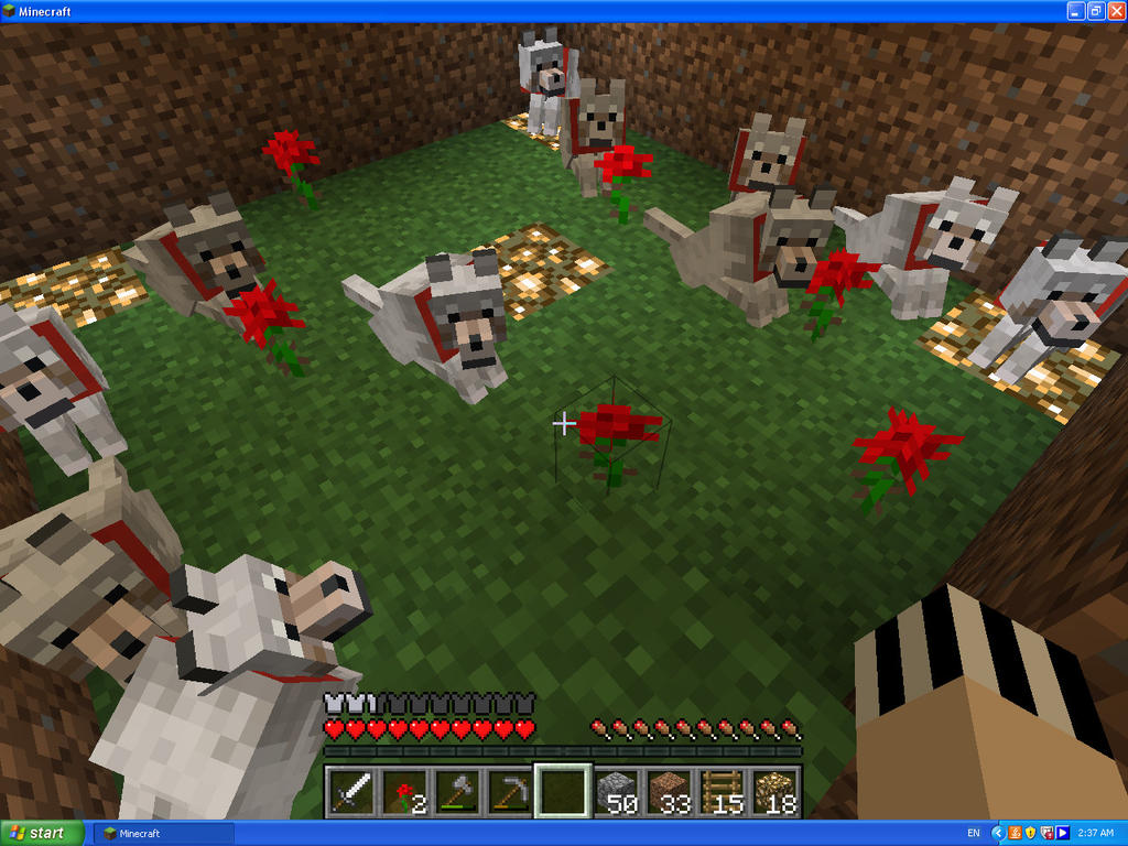 Minecraft wolves by RoseFoxtail on DeviantArt