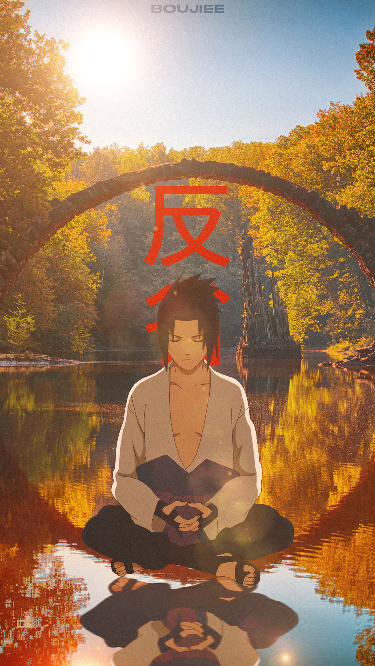 Sasuke Meditating Wallpaper by Boujiee on DeviantArt