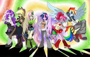 Mane six and spike