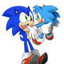 Sonic And Monty (Art Trade)