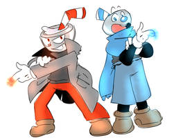 Cuphead and Mugman (the quest for the ink machine)