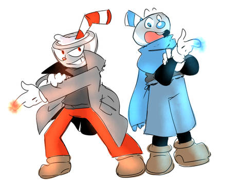 Cuphead and Mugman (the quest for the ink machine)