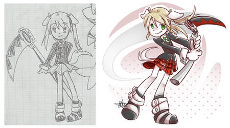 Redraw Of Old Furry Maka (2010/2020)