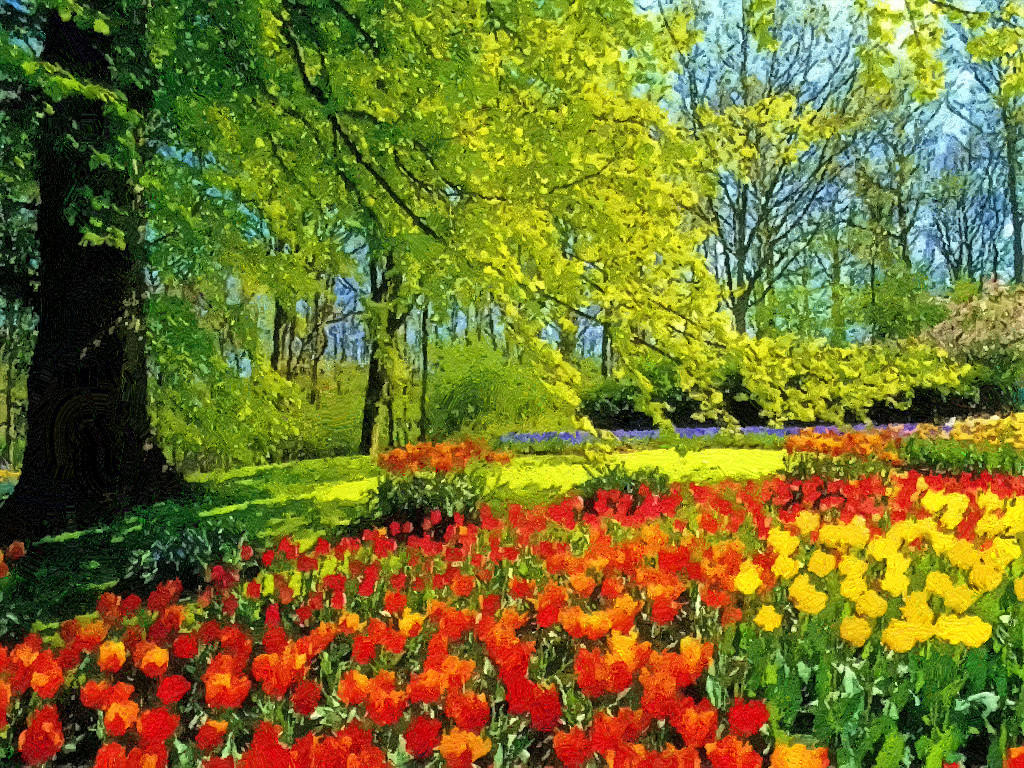 Flowers Sceneries Wallpapers 2 Sketch By T by T-Douglas-Painting on