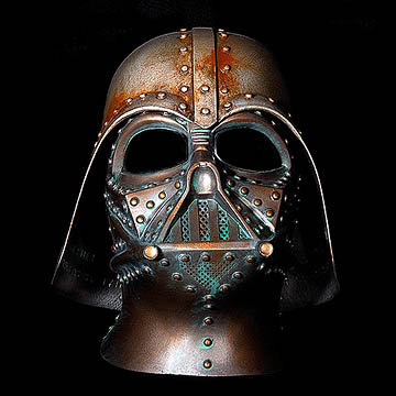 STeampunk Darth Vader Rusted Battle damaged helmet