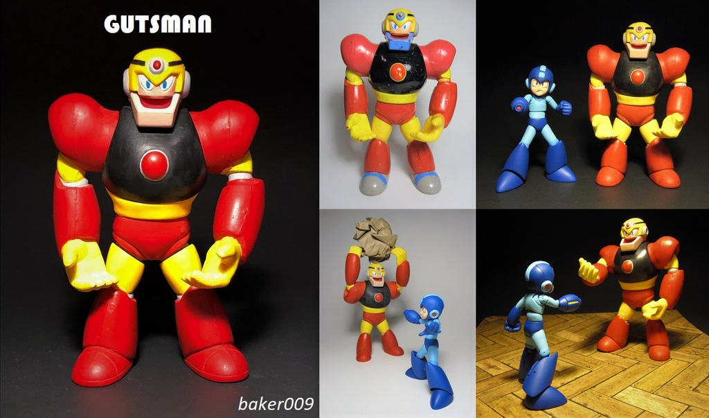 Megaman Gutsman toy restoration by Baker009 on DeviantArt
