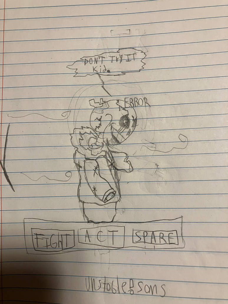 Unstable!Sans actual design by KushiNormiL on DeviantArt