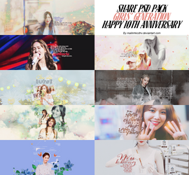 [SHARE PACK PSD] Happy 10th Anniversary of SNSD