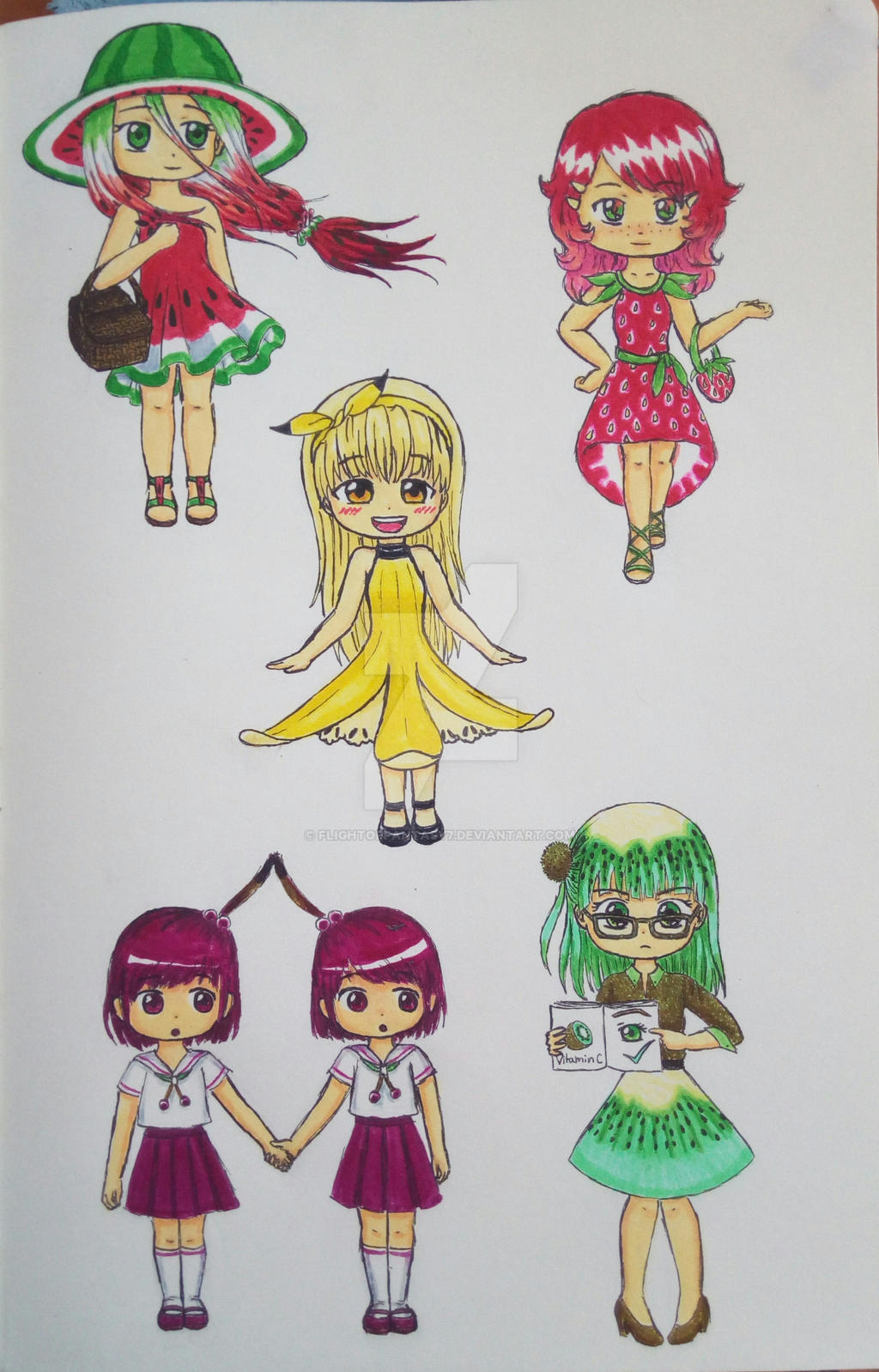 Fruit chibi by FlightOfFantasy7 on DeviantArt