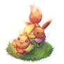 Eevee and torchic