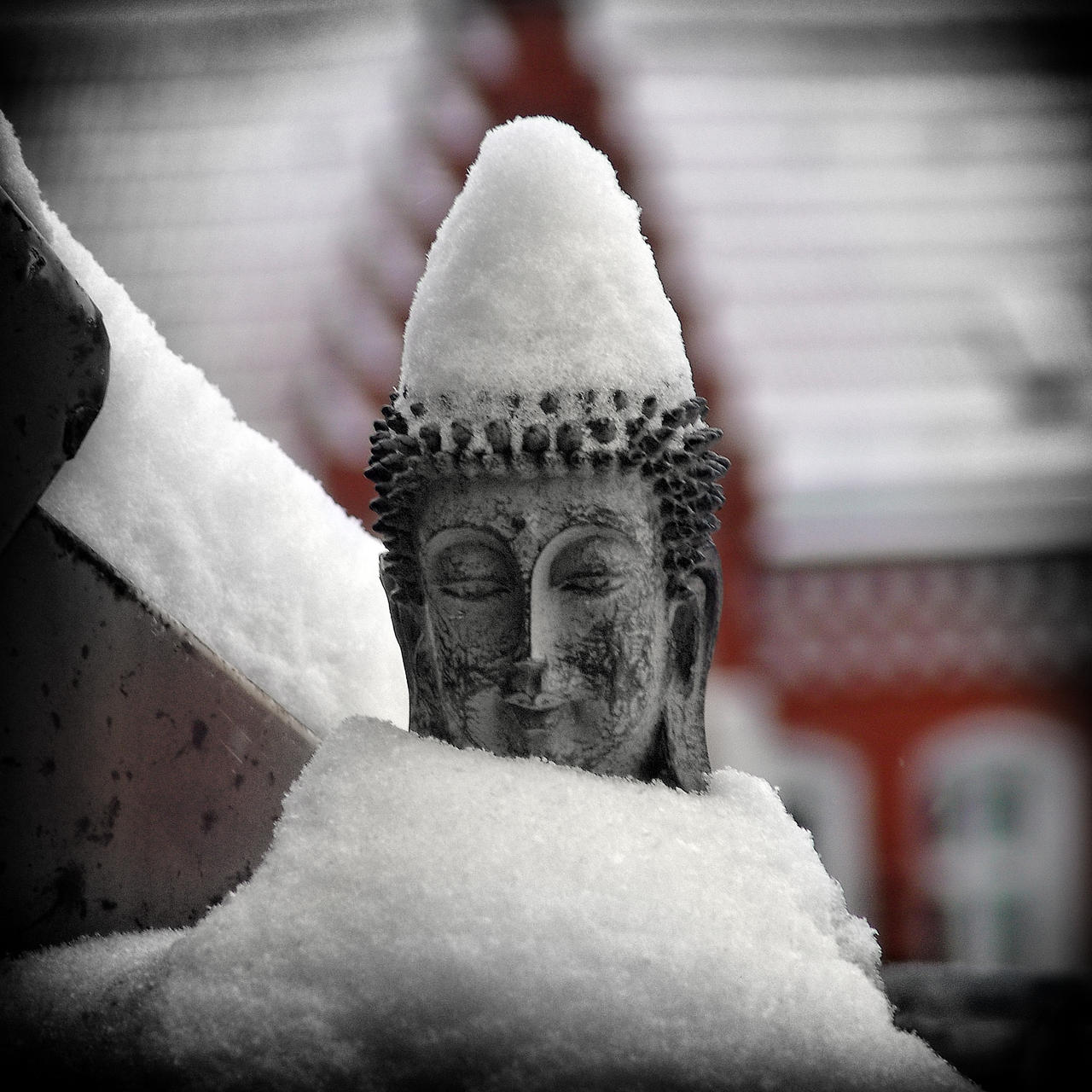 Buddha in Snow