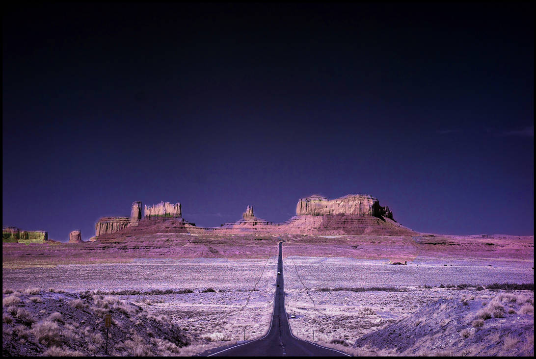 Mile Marker 13, US-163 infrared by eprowe by MichiLauke