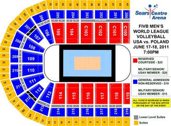 Sears Centre Arena - seat map