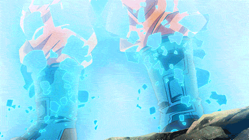 Goku Transforms Into Super Saiyan Blue 3!! on Make a GIF