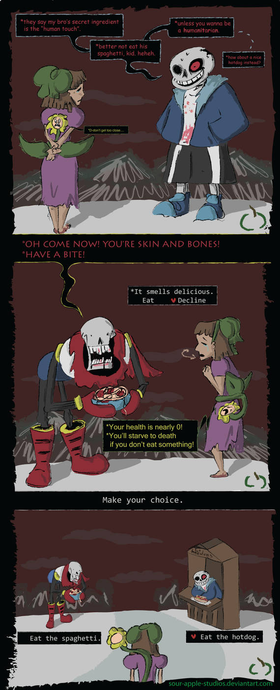 Horror Sans (Halloween Edition), an art card by Darent Trejo - INPRNT
