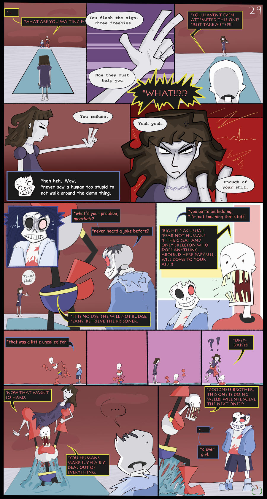 Horrortale Comic 33: Confrontation by Sour-Apple-Studios