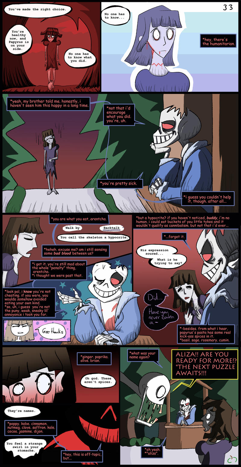 Horrortale Comic 33: Confrontation by Sour-Apple-Studios