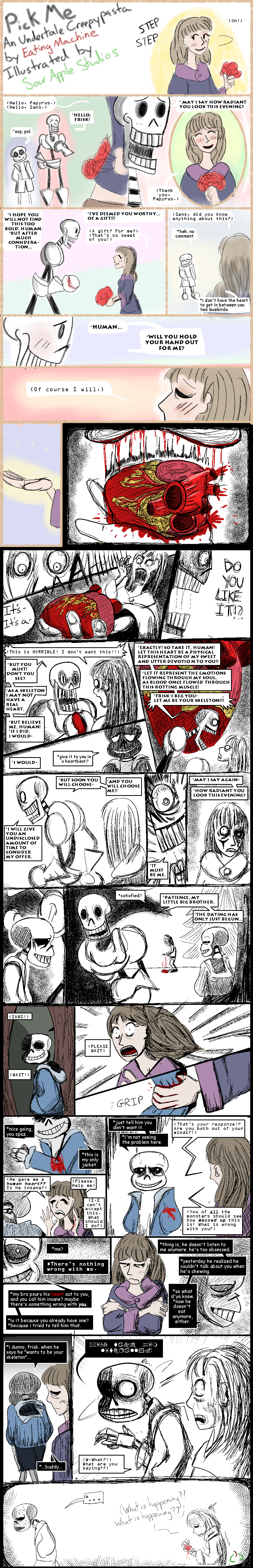 Deceiver But PickMe!Sans and Horror!Sans sings it - Comic Studio