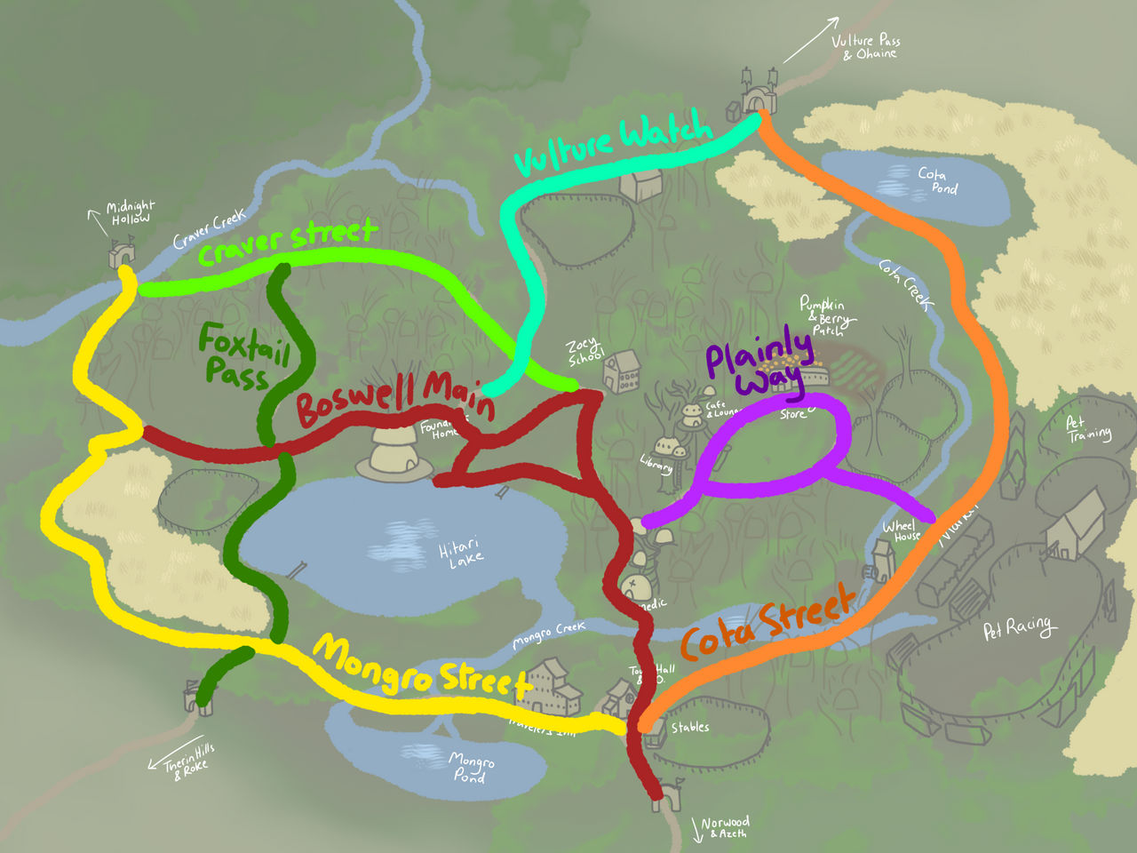 Bossof Roud Map Boswell Street Map by Graygrayblue on DeviantArt