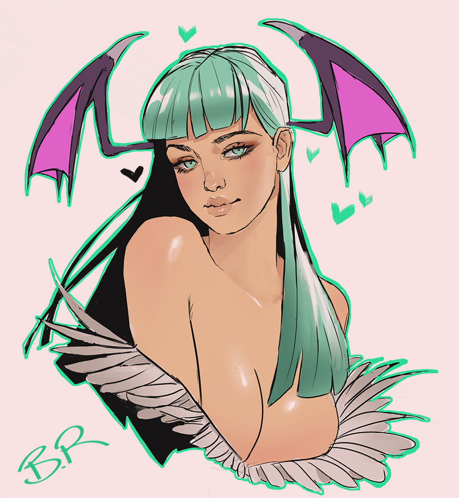 Morrigan Sketchy Sketch