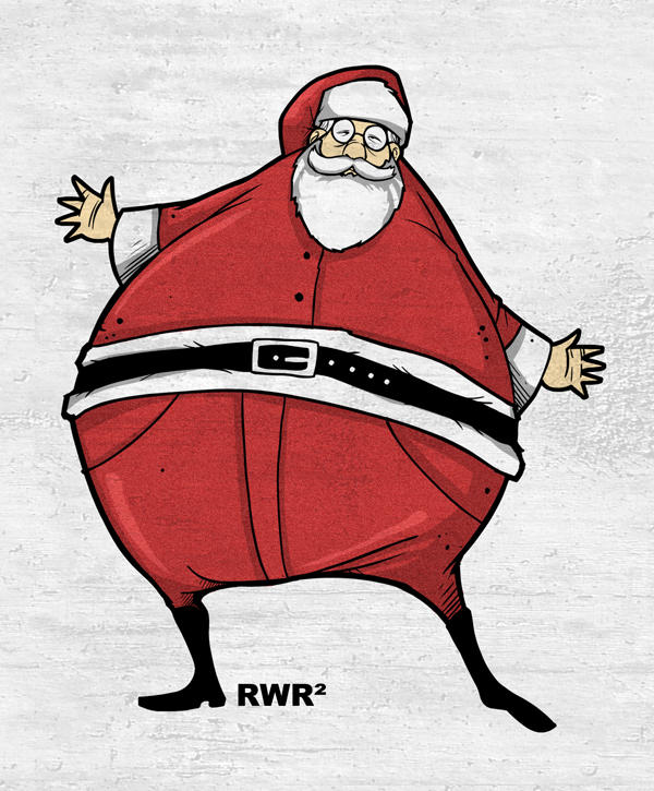 Fat Santa by RodrigoWilliam on DeviantArt