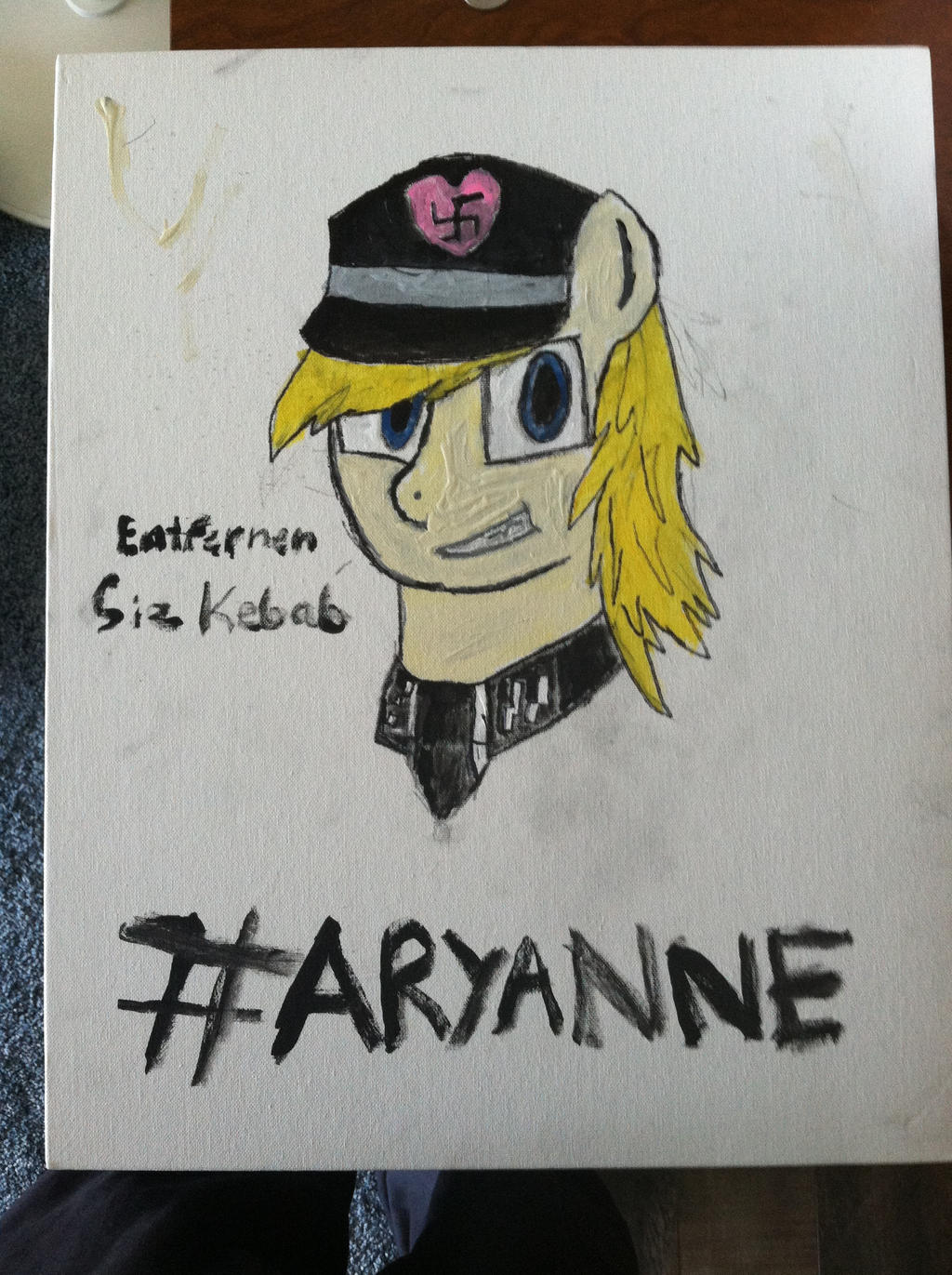 Painting of the Queen of /pol/ by SharpySaber