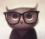 Nerdy Owl by vincenthachen