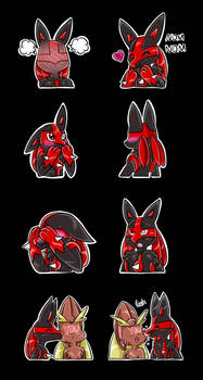 Commission- Shadow Sticker Pack 2