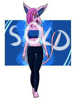 Espeon Anthro for adoption- closed