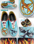 Hunger Games Shoes by artsyfartsyness