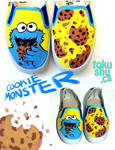 Cookie Monster Shoes by artsyfartsyness