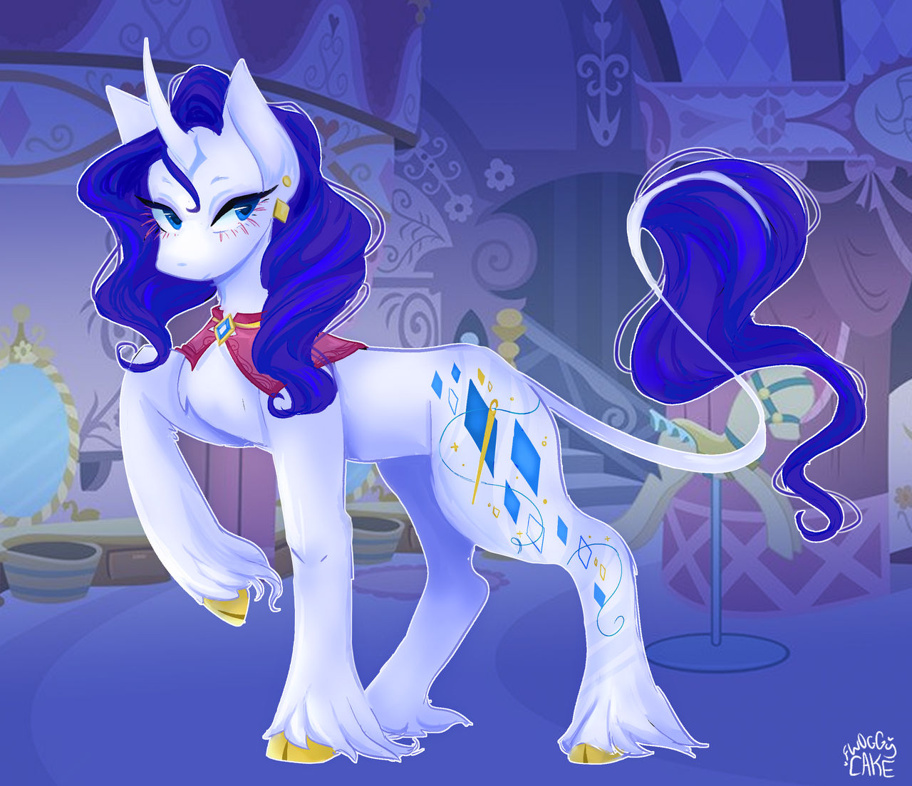 Window Display Lock Rarity Mlp Dazzling Rarity - MLP Redesign by fhroggy on DeviantArt