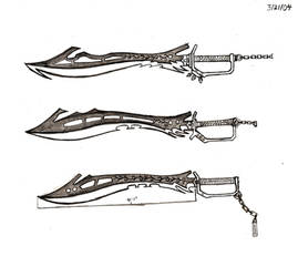 Old Weapon Concept Art: Kukri Swords