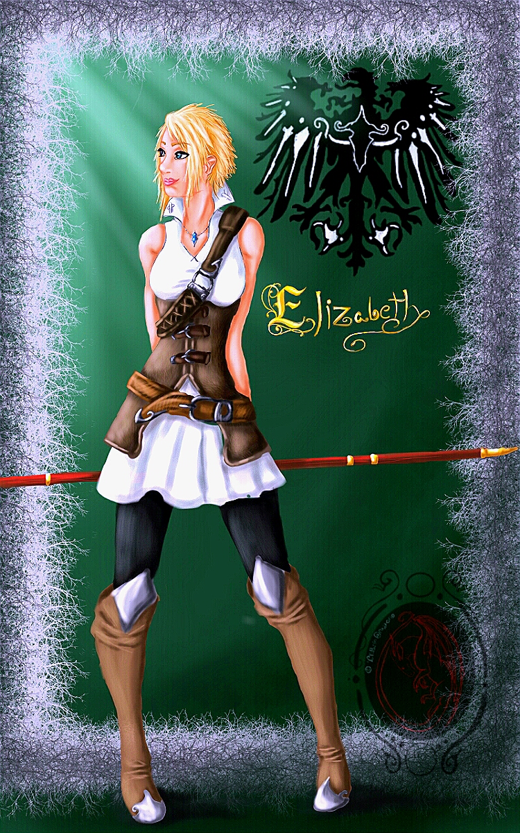 Elizabeth Valmore: Black Eagle: Story character