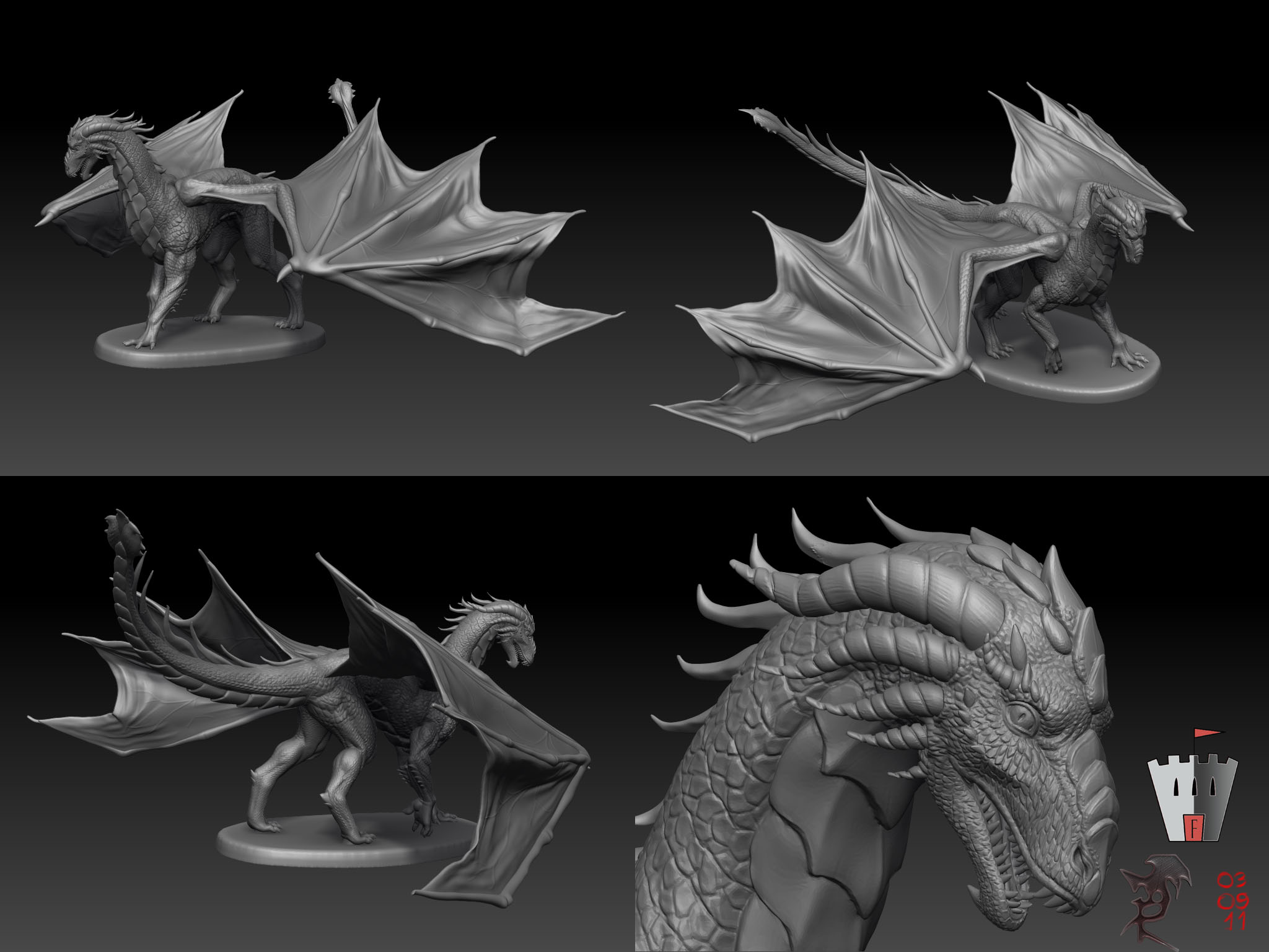 LE Red dragon sculpt