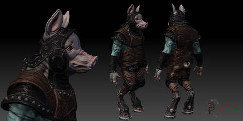 Pig guardian - highpoly w.i.p