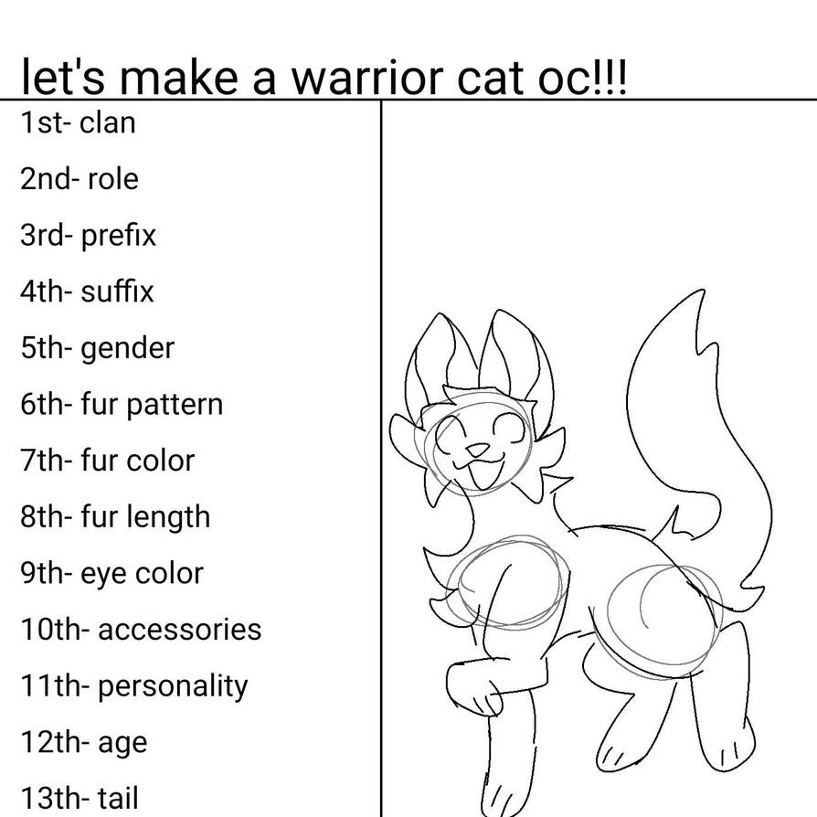 Let's make a warrior cat oc!!! by wysteriawyvern on DeviantArt