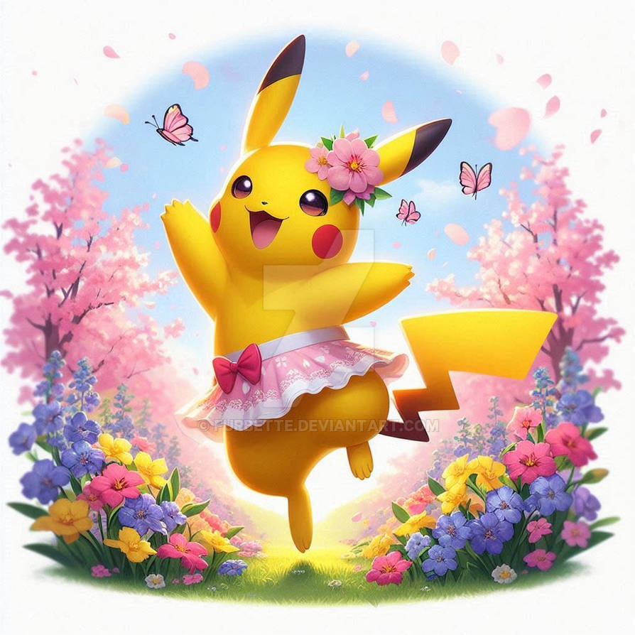 Spring Jumping Pokemon Happy spring pikachu pokemon (28) by Furbette on DeviantArt