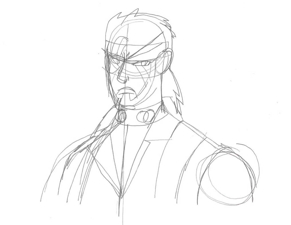 Solid Snake (Sketch) by InkgrinGameCube on DeviantArt
