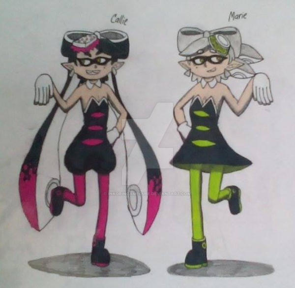 Callie and Marie (Splatoon) by InkgrinGameCube on DeviantArt